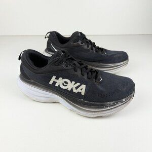 Hoka One One Men's Bondi 8 Size 11 2E Black Running Shoes 1127953 BWHT Sneakers.